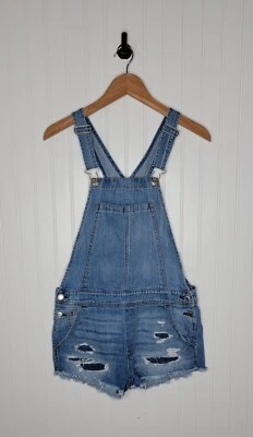 Mono corto de mezclilla American Eagle para mujer talla XS azul denim  Foto 1 de 4