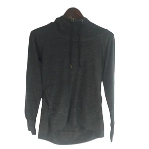 Athleta Uptempo Damen kleiner grauer Daumenlöcher Langarm Pullover Hoodie - Bild 1 von 6