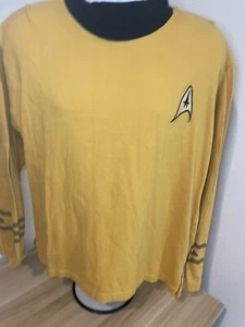 Star Trek The Experience Las Vegas Hilton Command Gold Yellow Uniform 2XL XXL  - Picture 1 of 9