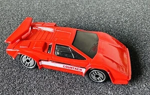 Vintage HOT WHEELS 1987 Speed Fleet Lamborghini Countach LP500S 1:64 Red - Picture 1 of 7