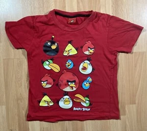 Personajes de Angry Birds • Camiseta Roja Gráfica (Talla Juvenil 10/M) • 2009-2012 - Imagen 1 de 4