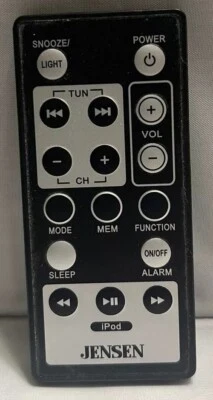Genuine Jensen Ipod Audio Docking System Remote Control Tested Working - Image 1 of 2