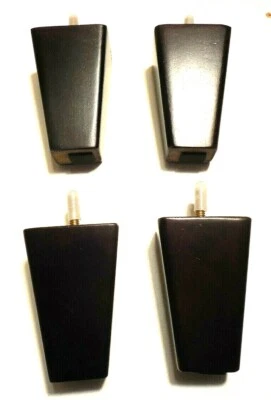 4" Walnut Finish Wood Pyramid Legs,(DM100) Sofa Chair Loveseat Ottoman 4 Legs  - Image 1 of 3