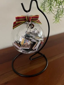 HARRY POTTER MINIATURE BOOK ORNAMENT, STAND & BOOKMARKS GIFT SET Handmade in USA - Picture 1 of 10
