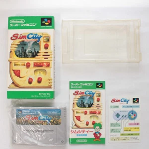 Sim City SFC SNES Tested&Working Nintendo Super Famicom Japan - Picture 1 of 16