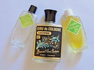 3 Anciens Flacons de Parfum HASSON Chypre Violette muguet miniature Paris - Picture 1 of 2
