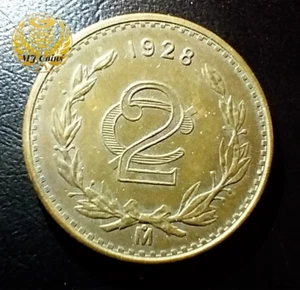 1928 2 centavos mexican coin - Picture 1 of 2