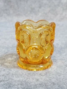 Smith Handmade Glass Toothpick Holder, Gold - Picture 1 of 5