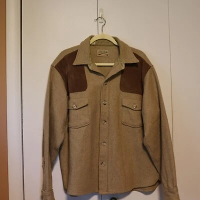 Vintage 60's 70's Cabela's Thick Wool Hunting Jacket Coat Winter XL  Shirt - Image 1 of 4
