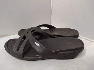 Женские сандалии Crocs Patricia на танкетке с ремешками 10 горок с открытым носком комфортные ZZ - Изображение 1 из 4