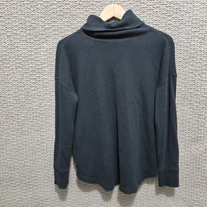 Suéter tejido gofre térmico mezcla algodón negro EDDIE BAUER para mujer talla M - Imagen 1 de 9