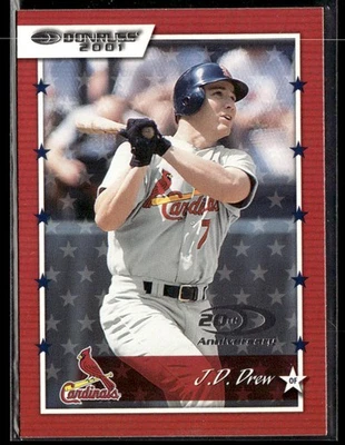 2001 Donruss #32 J.D. Drew Baseball Card 3801I - Image 1 of 2