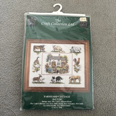 1998  The Craft Collection "Farmyard Cottage" cross stitch kit - New Unopened   - Image 1 of 2