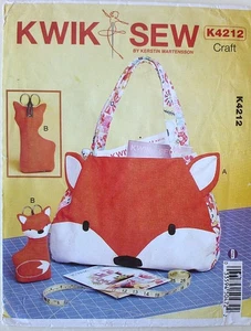 Kwik Sew 4212 Tote Bag Scissor Holder Sewing Pattern - Picture 1 of 1