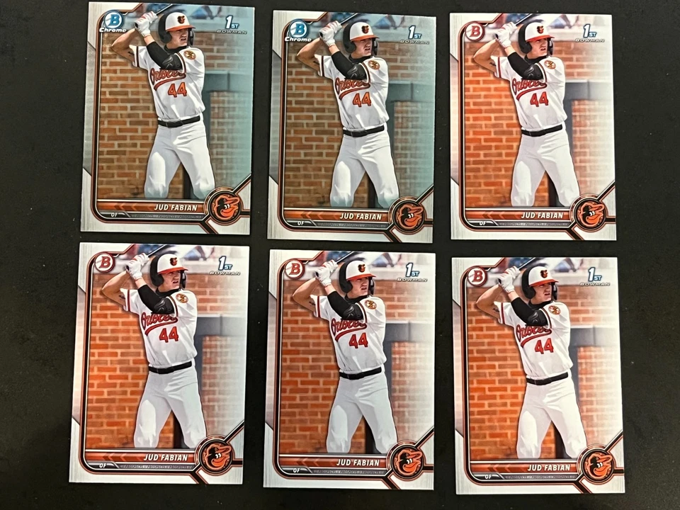 2022 BOWMAN CHROME JUD FABIAN 1ST ROOKIES BALTIMORE ORIOLES!! - Image 1 of 1