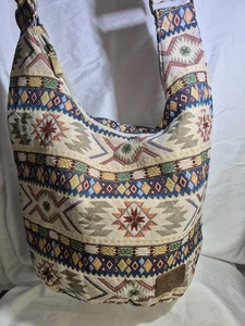 NWT Coton Pose Hippie Crossbody Bag Aztec, Boho Slouch - Bild 1 von 9