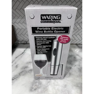 Abridor de botellas de vino eléctrico comercial Waring WW0120 acero inoxidable recargable NiMH - Imagen 1 de 11