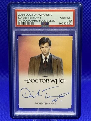 2023 Doctor Who Series 1-4 David Tennant Autograph Full Bleed Card PSA 10 - Image 1 of 2