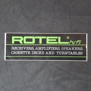 Rotel HiFi Sticker Adesivo Anni 80 Vintage 15 Cm  - Picture 1 of 3