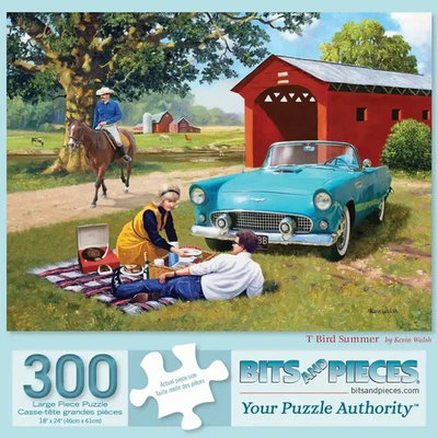 拼图 18 英寸 X 24 英寸 500 件 'T Bird Summer' Bits & Pieces — 第 1/2 张图片