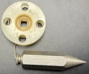 Vintage Used Hanson PB 328H Plumb Bob Made In USA - Heavy Duty Collectible. 4” - Picture 1 of 2