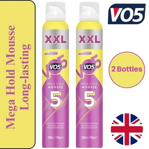 2 x VO5 Mega Hold XXL Mousse Extra Strong Hair Styling Foam Frizz Control 300ml - Picture 1 of 1