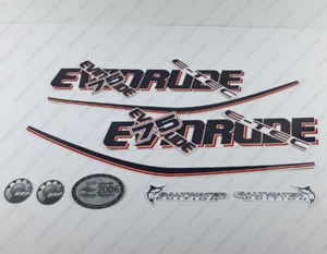Evinrude 75 hp ETEC outboard engine decals sticker set reproduction White Cowl - Picture 1 of 8