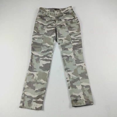 J. Pantalones Crew Mujer 23P Verde Vintage Recto Carga Camuflados Militar Ropa de Calle Foto 1 de 4