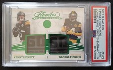2022 Flawless Kenny Pickett George Pickens Connections Emerald   2/2   PSA 9