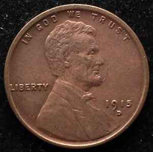 KAPPYSCOINS GH065    1915D CH   BU RED BROWN   LINCON WHEAT  HEAD CENT - Picture 1 of 2