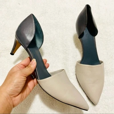 Bombas femininas VINCE cinza Claire D'orsay tamanho 9,5 - Imagem 1 de 4