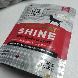 I and Love and You Top That Wet Dog Food Topper Shine Beef Recipe In Gravy - 3oz