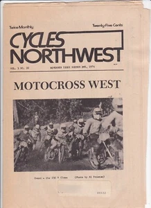 De colección Cycles Northwest Periódico Noviembre 1974 - WA Motocross Motociclismo Carreras - Imagen 1 de 2