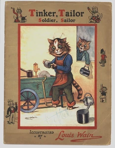 Louis Wain, TINKER TAILOR, SOLDADO, MARINERO, libro infantil victoriano TUCK 851 - Imagen 1 de 12