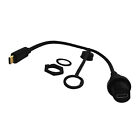 USB 3.1 Type-C Male to Female Car Flush Panel Mount Extension Waterproof Cable a