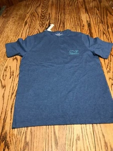 vineyard vines Kids Pocket Tee Vintage Moonshine Heather T-shirt NWT S ( 8-10 ) - Picture 1 of 12