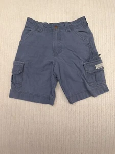 Vintage Bugle Boy Cargo Shorts Boys 5 Blue Baggy Skater 90s Y2K - Picture 1 of 8