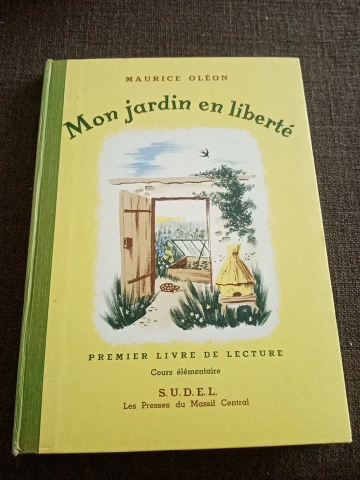1958-mon jardin en liberté lecture-cours élémentaire -Livre scolaire ecole - Photo 1/1
