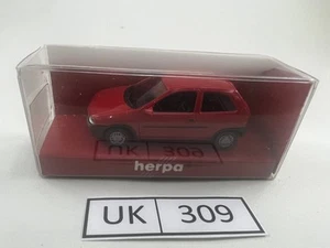 HERPA Opel Corsa #021357 "Oldtimer" Red H0 1:87 "SKU UK309" - Ref. F008 - Picture 1 of 5