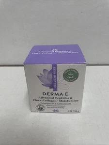 DERMA E Advanced Peptides & Flora-Collagen Moisturizer - 2 oz Exp 5/26+ - Picture 1 of 5