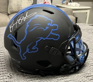 Barry Sanders Signed Helmet Eclipse Lions Schwartz Authentic Auto COA 🔥 - Picture 1 of 6