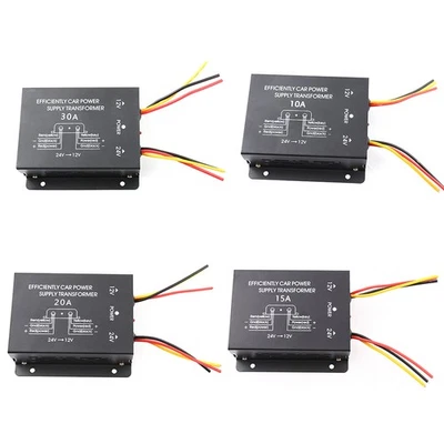 Car Supply Step-Down Transformer 24V To 12V Converter 10A 15A 20A 30A Output  - image 1 of 4