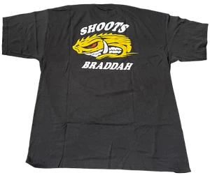 Shoot Braddah Boars Head Hawaiian T- Shirt Black (Old Style) - Picture 1 of 2