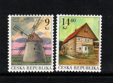 Czech Republic Sc 3157-8 MNH Set of 2001 - Windmill, House - HY06 Cover