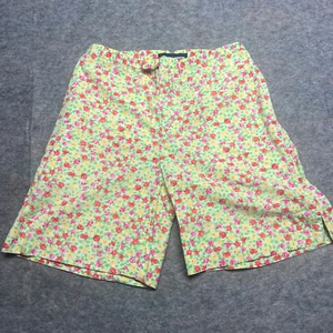 Ralph Lauren Polo Golf Mujer 100% Algodón Amarillo/Multicolor Floral Estampado Pantalones Cortos - Imagen 1 de 11