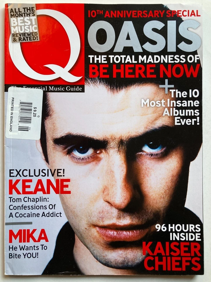 OASIS June 2007 Q Magazine KAISER CHIEFS / MIKA / KEANE /MOST INSANE ALBUMS EVER - Image 1 of 1