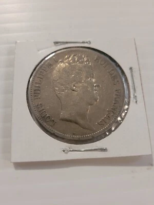 Moneda de plata 1831 M FRANCIA 5 FRANCOS Louis Philippe Foto 1 de 2