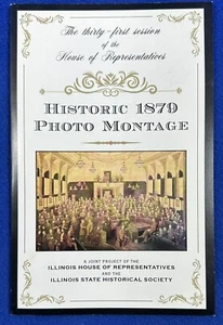 Historic Illinois Legislature 1879 Photo Montage Booklet 2005 Discovery - Imagen 1 de 10