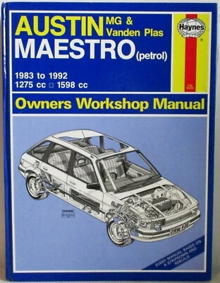 Haynes - Austin Maestro MG E Vanden Plas - Manuale Del Proprietario 1983-1992 - Immagine 1 di 4