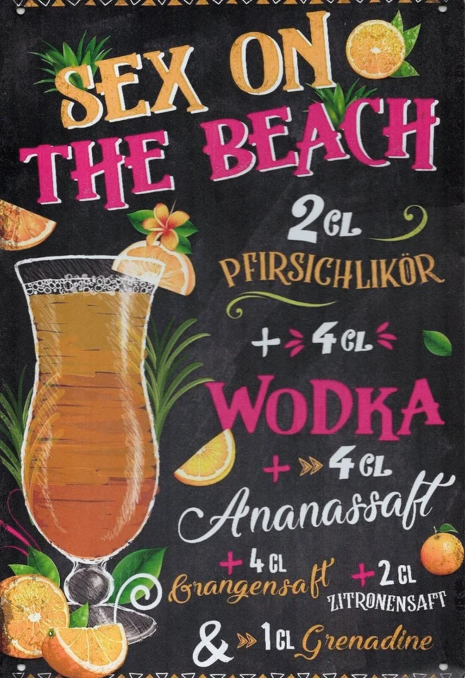 Metallschild 20x30 cm (103) - Retro 🍹Cocktail Party 🍹Bar Deko 🍹Vintage Style - Bild 1 von 1